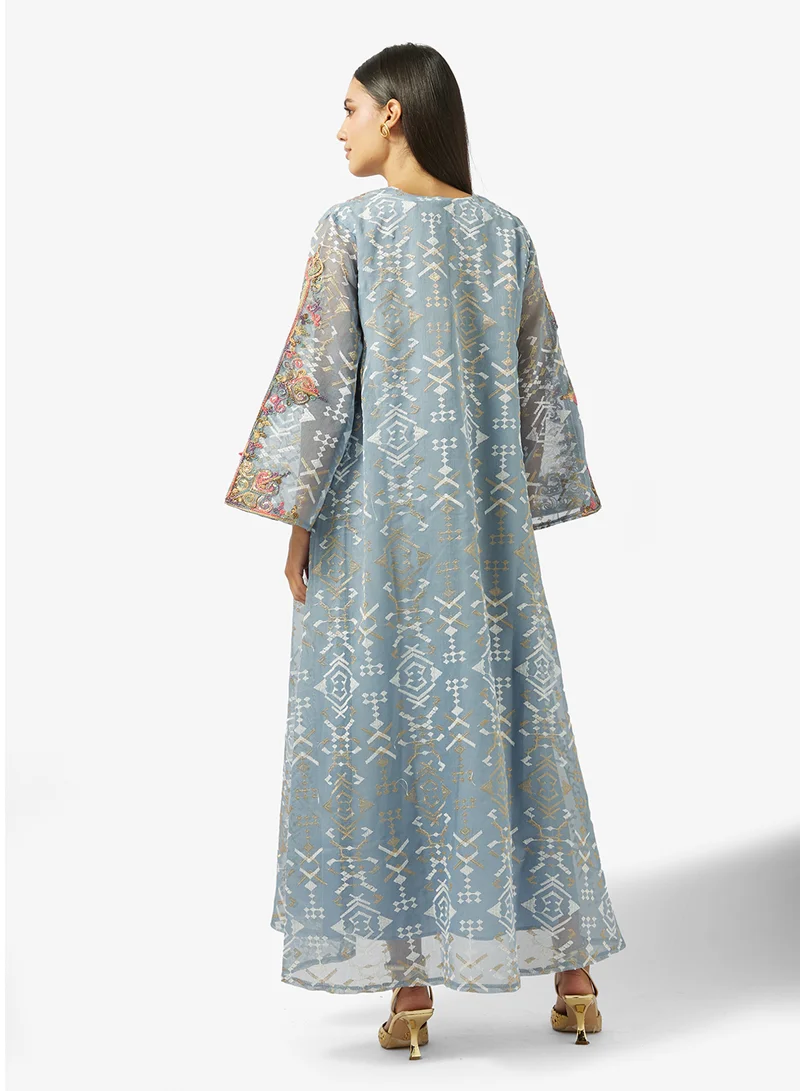 Khizana Embroidered Jalabiya